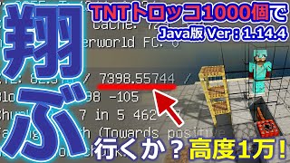 マイクラ ┃【検証】PCクラッシュ寸前！？TNTトロッコ1000個で夢の最高高度を目指す！(ロマン企画) #112【ぽこなかくら 2020】