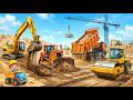 Learn Construction Vehicles 🚜 | Excavator, Bulldozer, Dump Truck | construction vehicles