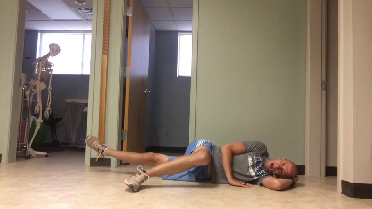 Left Sidelying Foot Toward Ceiling with Right Glute Max and Right Apical Expansion
