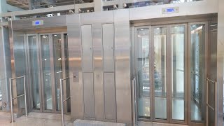 2 панорамных лифта ThyssenKrupp (Evolution Blue) 2017 г.в. Аэропорт Домодедово