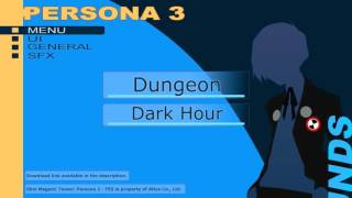 Persona 3 FES - Menu/UI/Dungeon SFX -