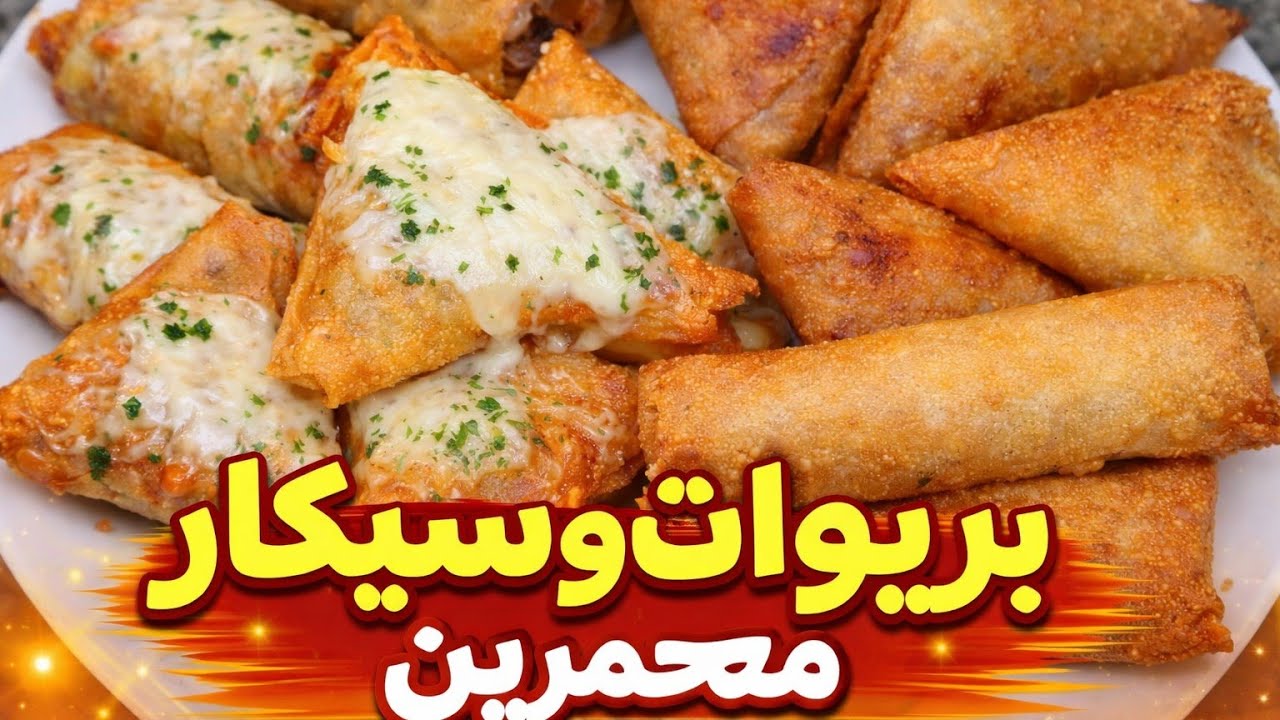 📢بريوات وسيكار بحشوتين مختلفتين مقرمشين وساهلين فالتحضير.سجلوهم لرمضان 💪