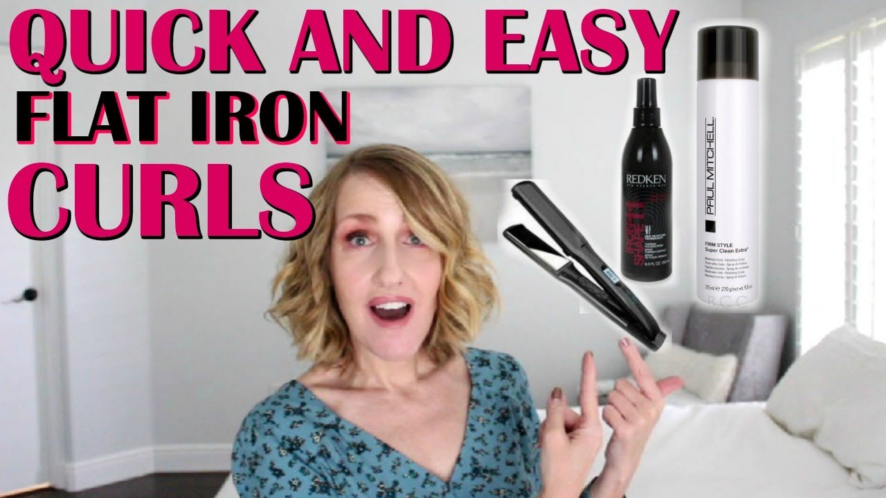 CREATE CURLS using a FLAT IRON for MATURE HAIR YouTube