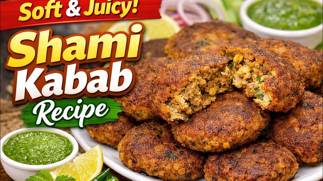 Authentic Pakistani Shami Kabab Recipe | Soft & Juicy Shami Kababs at Home