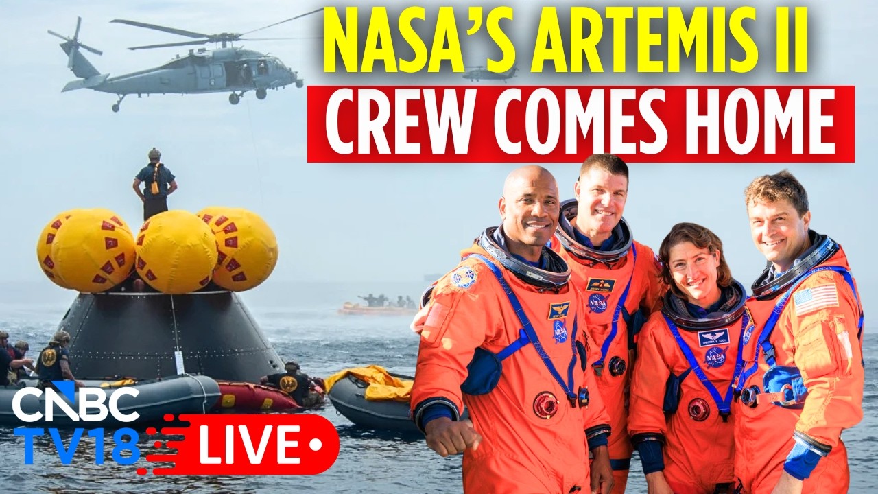 WATCH LIVE: NASA'S Artemis II Crew Splash Down on Earth After Historic ...