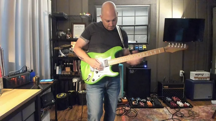 Sunday jamming with my Kiesel Delos a.k.a. My Gree...