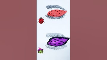 🐞 vs. 🧟‍♀️ | #art #satisfying #painting #trending #colours #oddlysatisfying #shorts #creativeart
