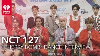 If you're new, subscribe ► http://bit.ly/1jy0dbo nct 127 tell us
about their overseas fans. they also whether the last move in "cherry
bomb" danc...