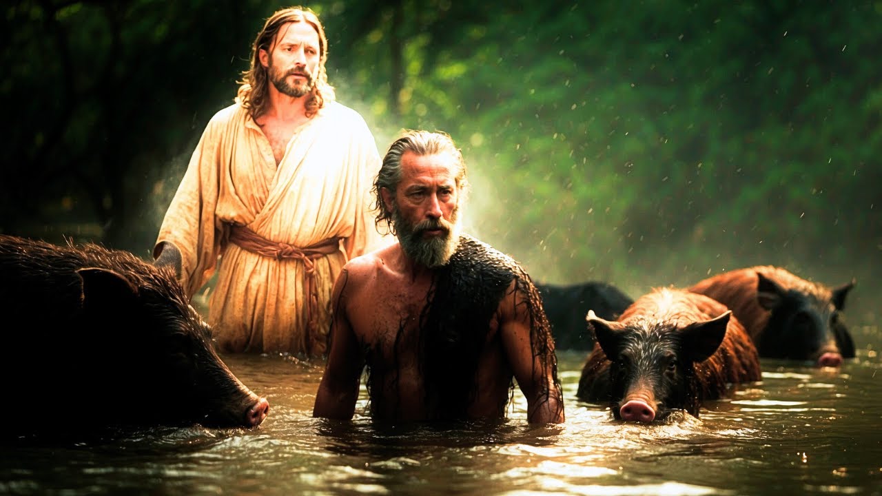 É POR ISSO Que os DEMÔNIOS PEDIRAM a JESUS OS PORCOS ( Histórias Bíblicas Explicadas)