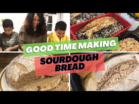 Fun Time Making Sourdough Bread With My Kids