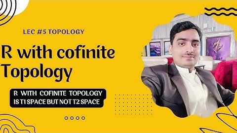 R with cofinite Topology is T1 space but not T2 space