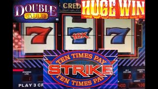 Never Before Seen Youtube Debut Huge Win Ten Times Pay Strike Slot Play Double D Slots 10X