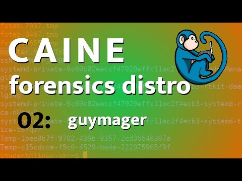 CAINE - 02 - forensic imaging and cloning using Guymager - tutorial