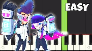 Glitch Techs Theme Song - EASY Piano Tutorial