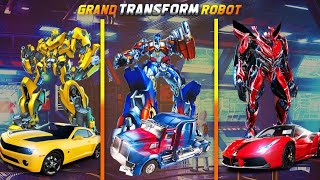 Flying Jet Robot Car Transform Games: Carro Robô voador Transformers Jogo Android screenshot 4