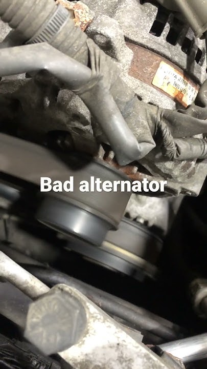 Bad alternator bearing noise - YouTube