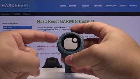 Force Restart GARMIN Instinct – Fix Frozen Screen