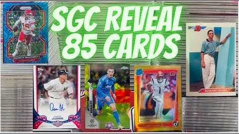 SGC Reveal 85 Sports Card Group Submission Returns from SGC