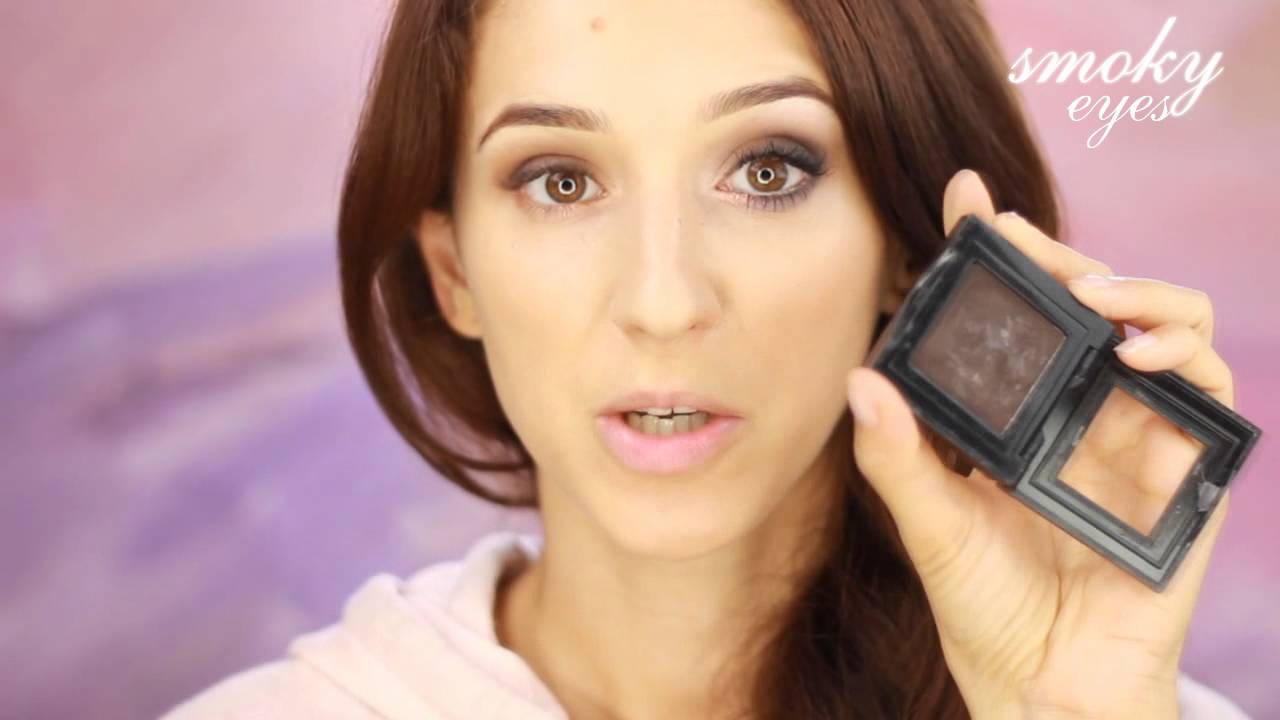 ♥ Brązowe smoky eyes dla niebieskich oczu. ♥
