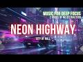 Neon Highway 🌧️🚗 | Cyberpunk Night Drive Ambient | Background Music for Deep Focus