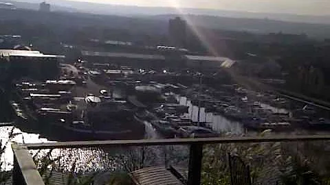 Bristol Docks 13-11-11 from high above Hotwells Road
