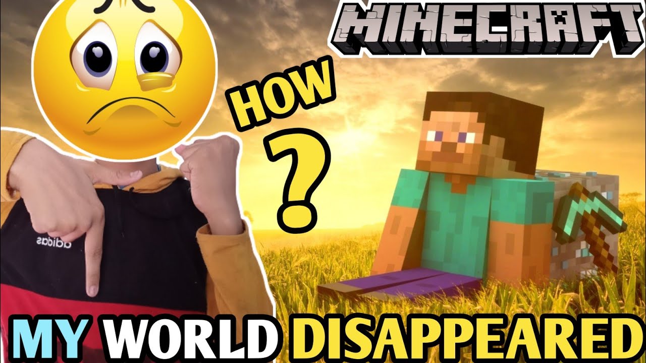 MY WORLD DISAPPEARED FROM MINECRAFT | REASON OF DISAPPEAR MY WORLD #