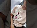 cute drawing on my friend's t-shirt✨ #art #febricpainting #cute #beautiful #reelitfeelit #viral #fyp