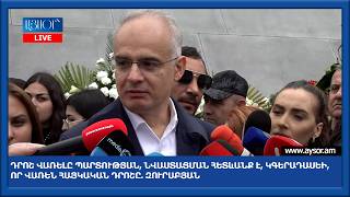 Դրոշ վառելը պարտության, նվաստացման խորհրդանիշ է, ես կգերադասեի, որ վառեն հայկական դրոշը. Զուրաբյան