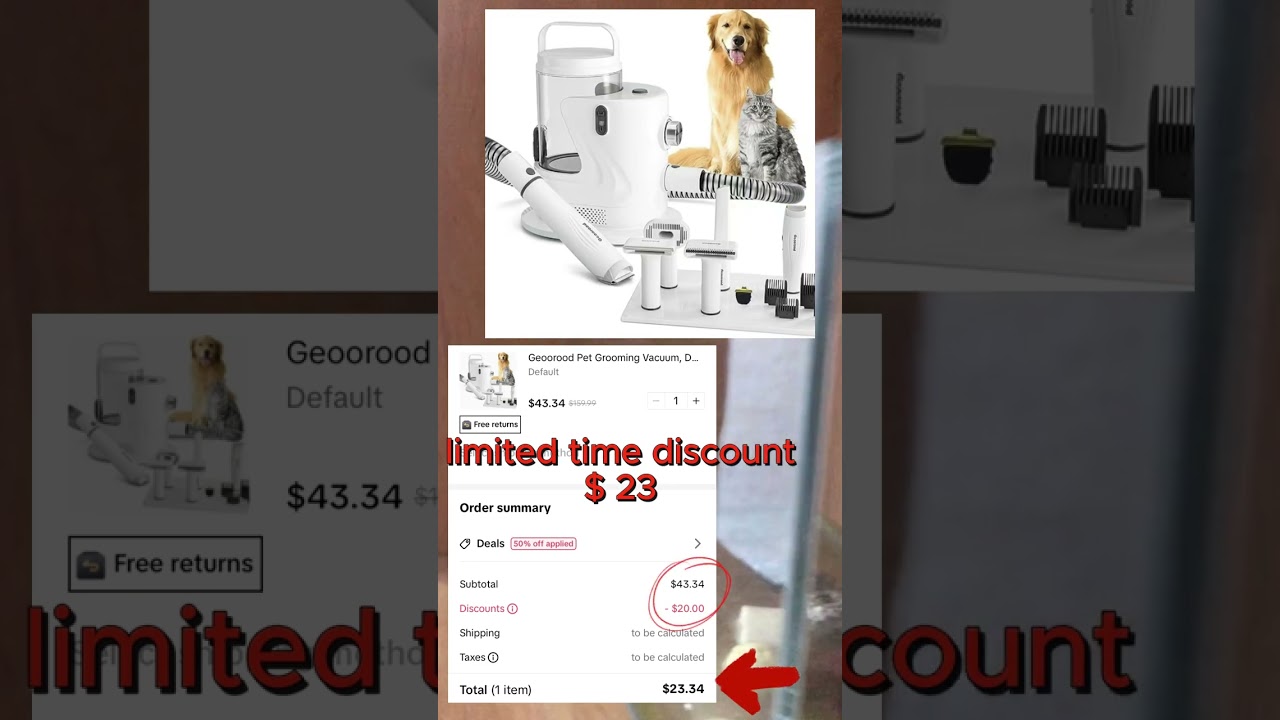 Upgrade your pet grooming game with this powerful vacuum kit! 