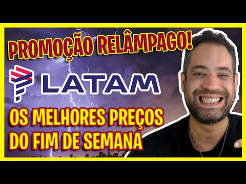 PROMO RELÂMPAGO LATAM DO FINAL DE SEMANA! PASSAGENS BARATAS LATAM DE HOJE!