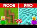 Noob vs pro safest security tunnel build challenge minecraft