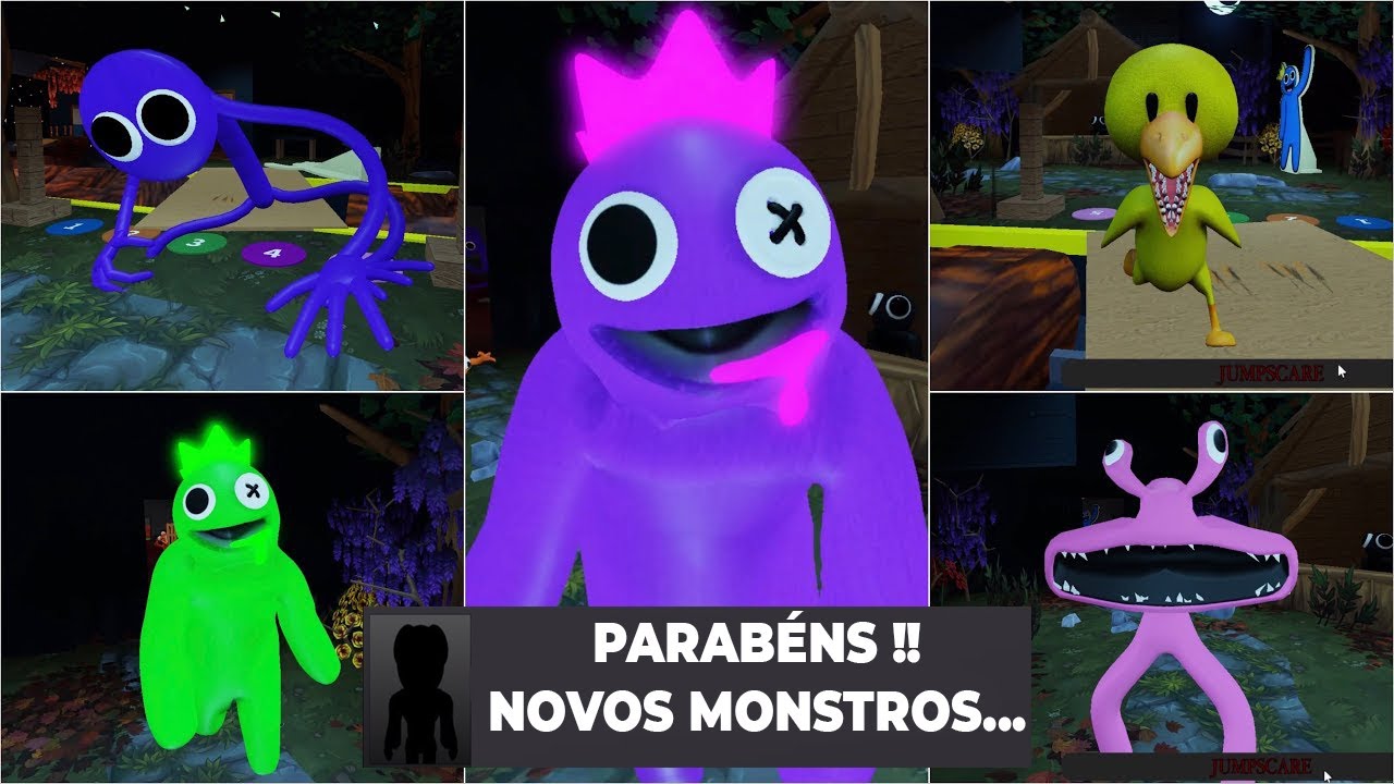 CHAPTER 3 FIM DO AZUL BABÃO NOVO FINAL RAINBOW FRIENDS CAPÍTULO 3 NOVOS  MONSTROS NOVOS JUMPSCARES 