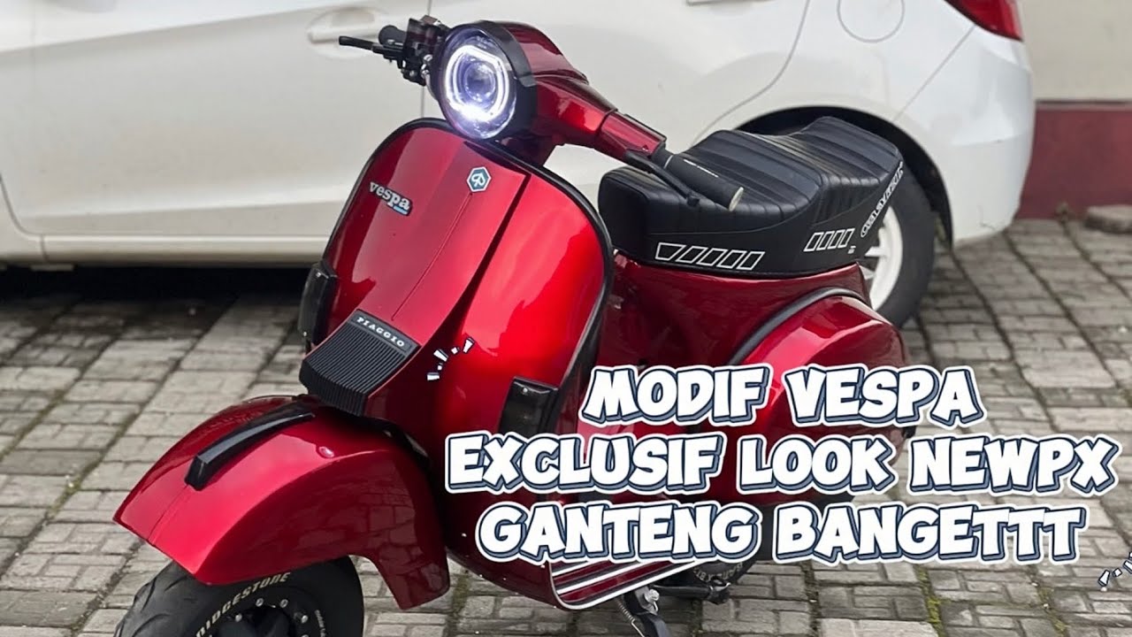 Riview motor restorasi vespa basic exclusif BUDGET PELAJARR!!!simple tapi gantengggg
