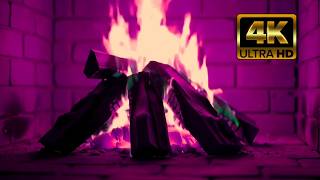 🔥Soft Fireplace Crackling 24/7 | ❄️Peaceful Snowy Cabin | Winter Ambience (No Music)