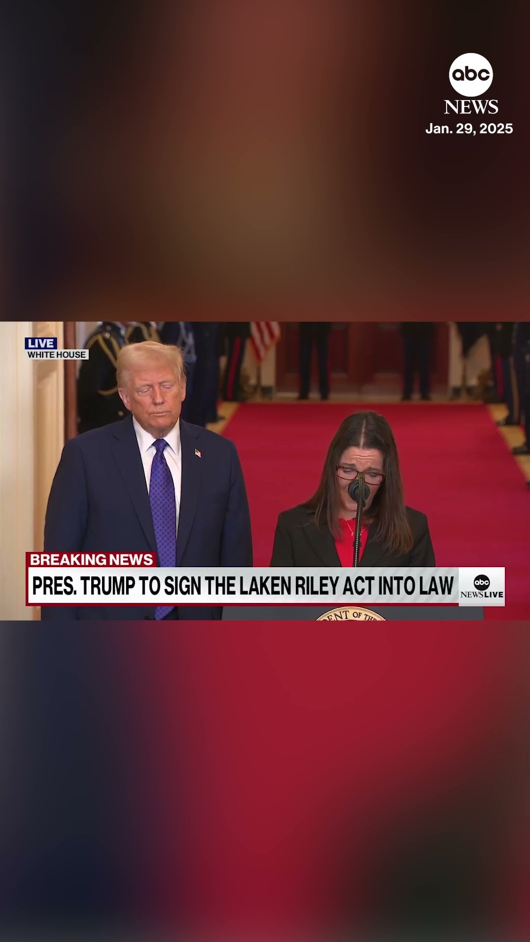 Laken Riley's mom shares remarks as Pres. Trump signs Laken Riley Act