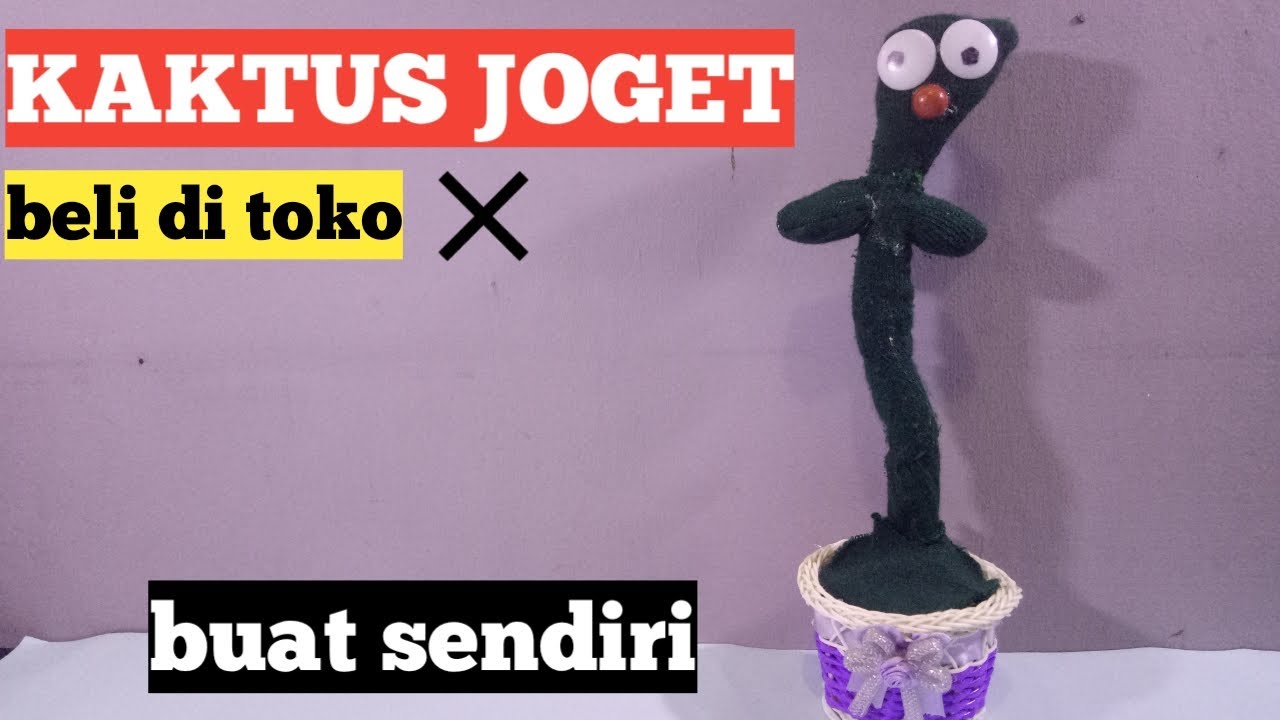 membuat mainan kaktus goyang, kaktus joget | dancing cactus | ide kreatif | Hera Prastiwa