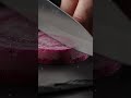 Frozen Purple Sweet Potato Disk Cut in Slow Motion 🍠❄️ | Dense Crunch ASMR  #visualasmr #relaxing