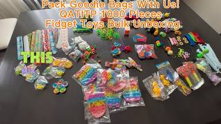 Pack Goodie Bags With Us QATITP 1000 Pieces Toys Unboxing