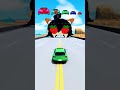 Colorful Big Car vs Small Car BeamNG Crash Short #0016