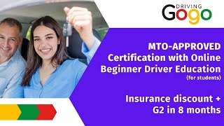GoGo Driving - MTO Approved Certification with Online Beginner Driver (BDE) Education Course screenshot 5