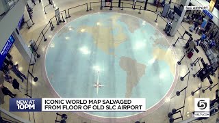 Iconic World Map Salvaged From Floor Of Old SLC Airport