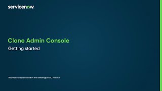 Clone Admin Console | Getting Started