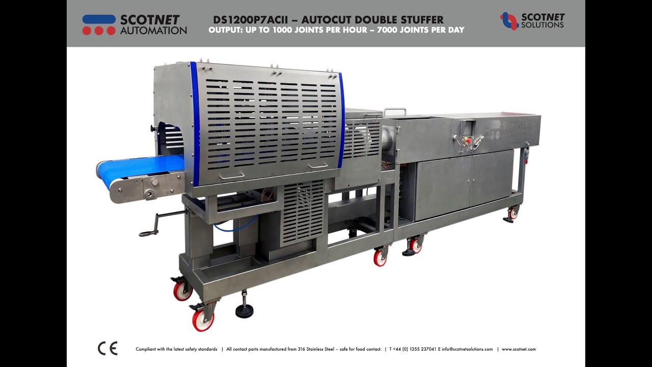 Autocutter Double Stuffer DS1200P7ACII working with Lamb - Scotnet