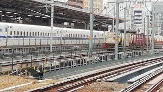 EF210 314号機牽引名古屋タ発稲沢行1250レ名古屋通過&N700S試運転列車名古屋17番線発車