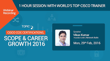 [Free Webinar] - Cisco CCIE Certifications, Scope & Career Growth 2016 | Network Bulls