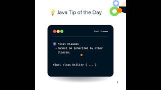 📚Java Tip : The final keyword🚀 #java #programming #java #code #codinglife #coders #technology #cod