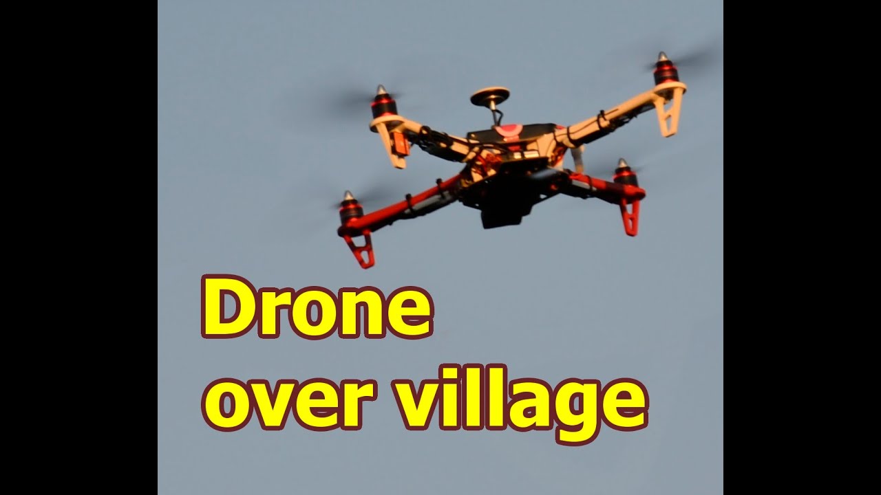 Drone over village - GoPro Hero 3 | HD