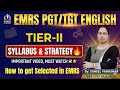 EMRS PGT/TGT ENGLISH TIER-II I SYLLABUS & STRATEGY I HOW TO GET SELECTED IN EMRS BY SUNEEL PARASHAR