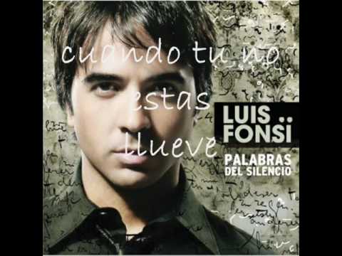 luis fonsi- llueve por dentro con letras