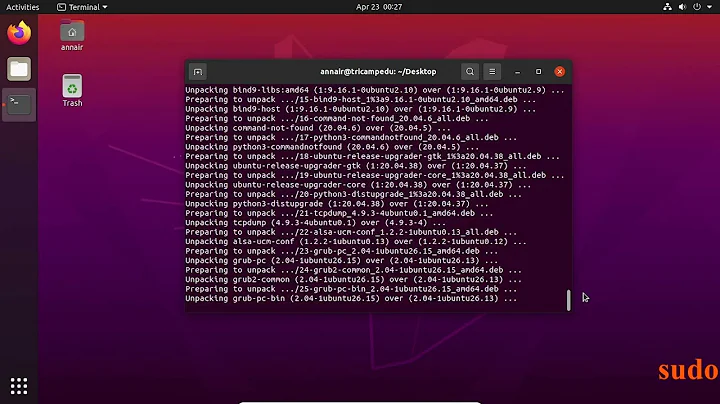 Updating and upgrading Ubuntu